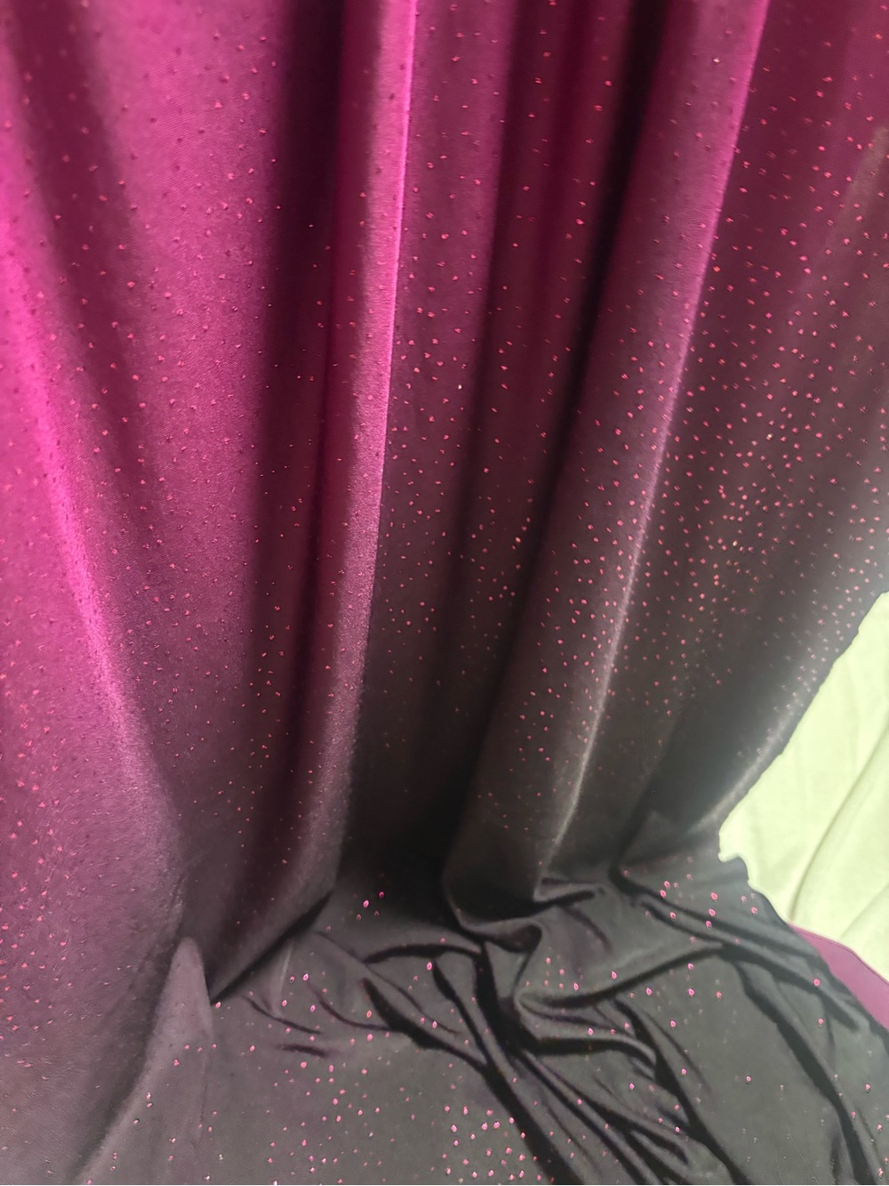 Purple Glitter Ombré stretch fabric 5 yd- Halloween Costume Decor Drape
